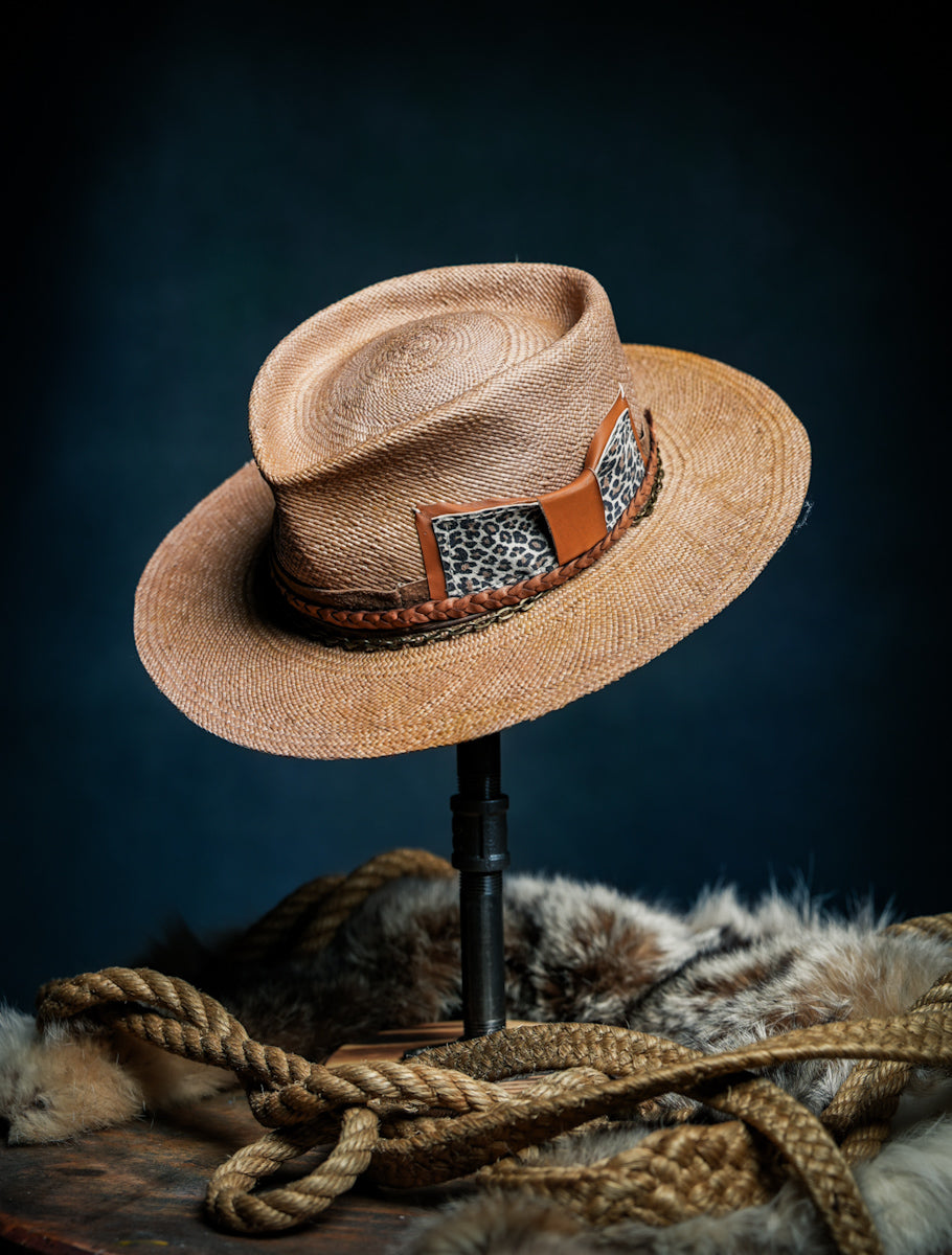 Custom Handmade Straw Hat one-of-a-kind Fedora Sombrero Hat  display picture 1