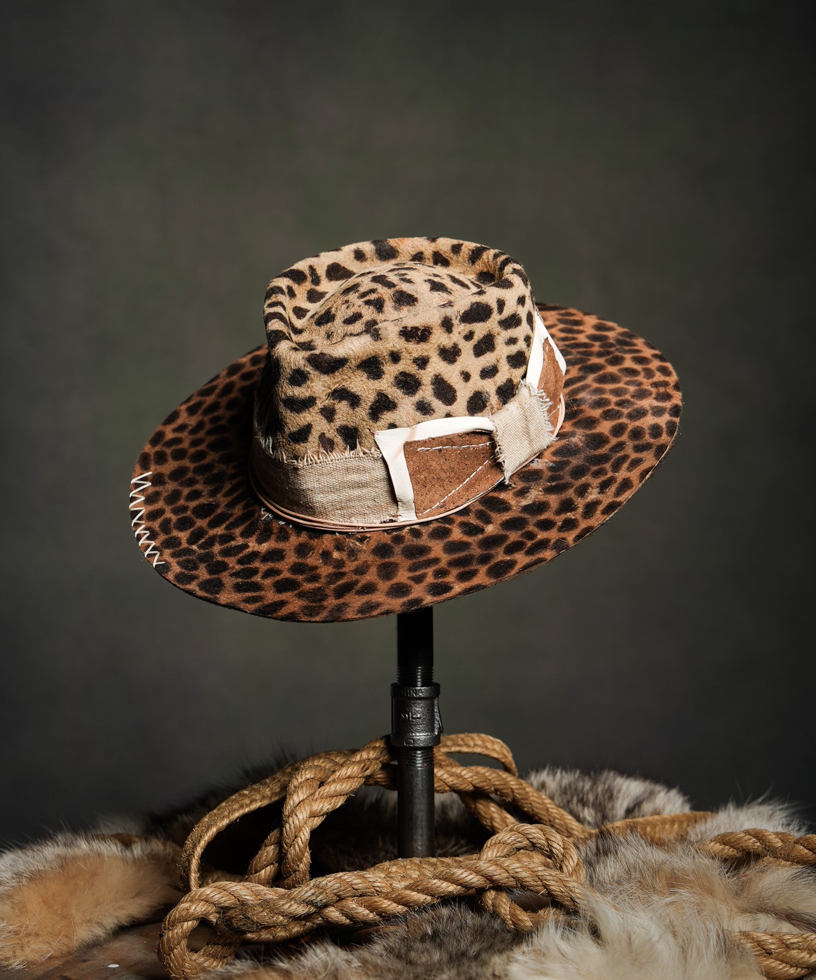 Custom Handmade bobcat Hat | One-of-a-kind | Fedora Artist 
