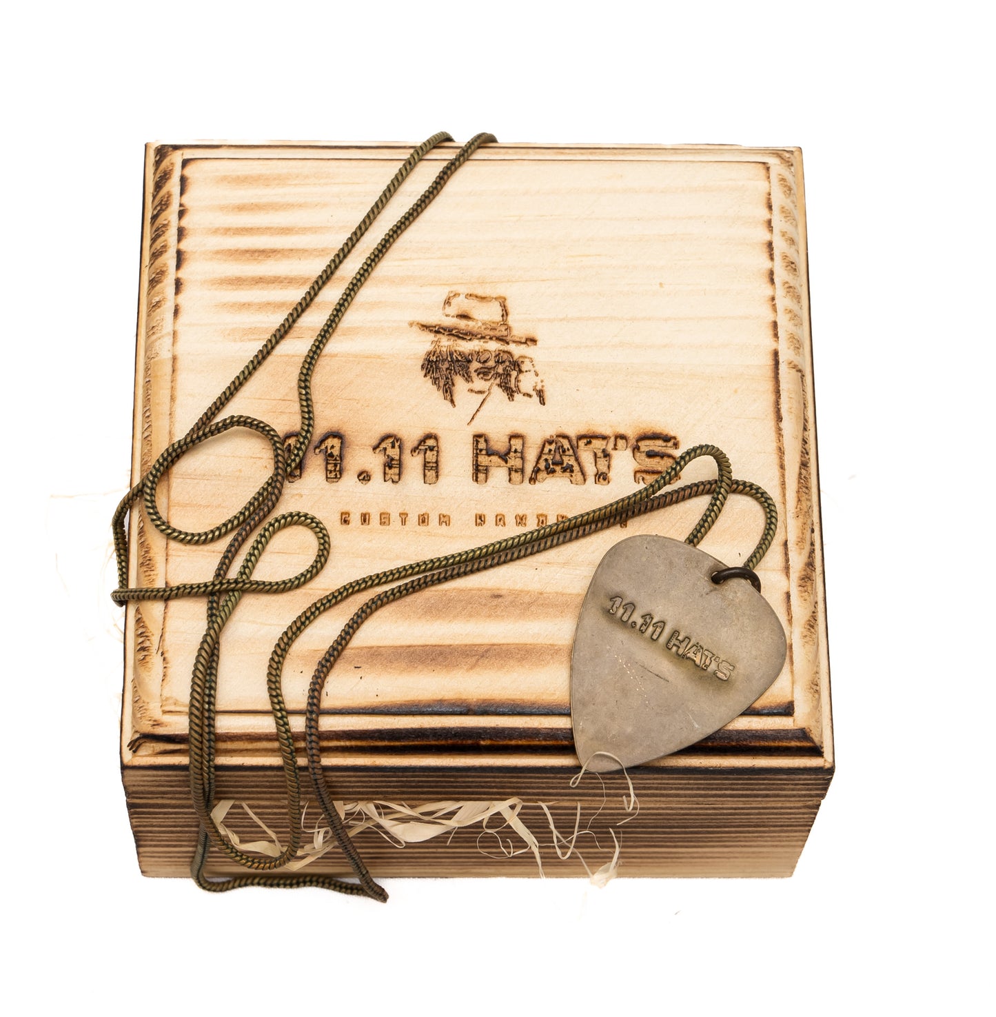 BRASS GUITAR PICK NECKLACE