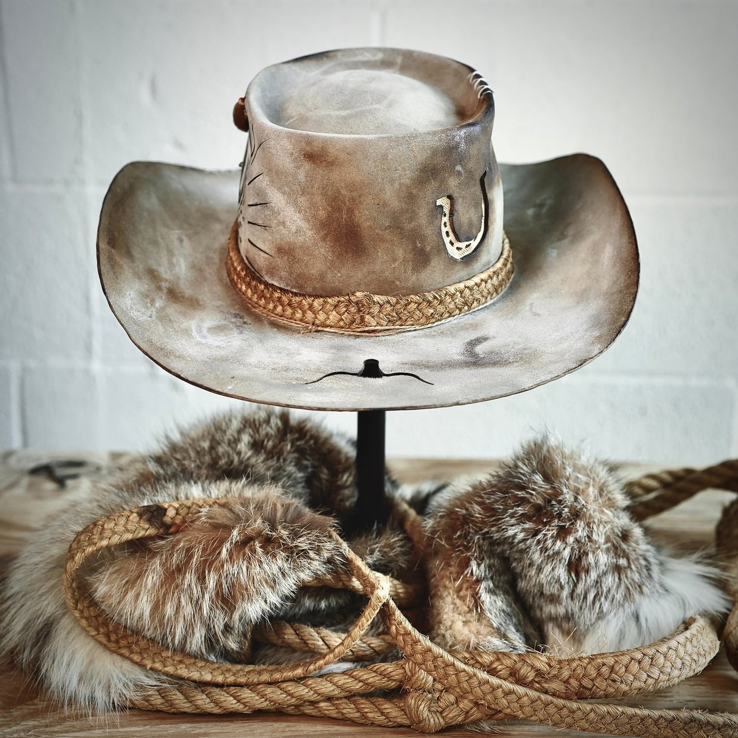 [Custom Handmade One of a kind hats]-[unisex fedora cowboy rare headwear felt hats]-[11.11HATS]