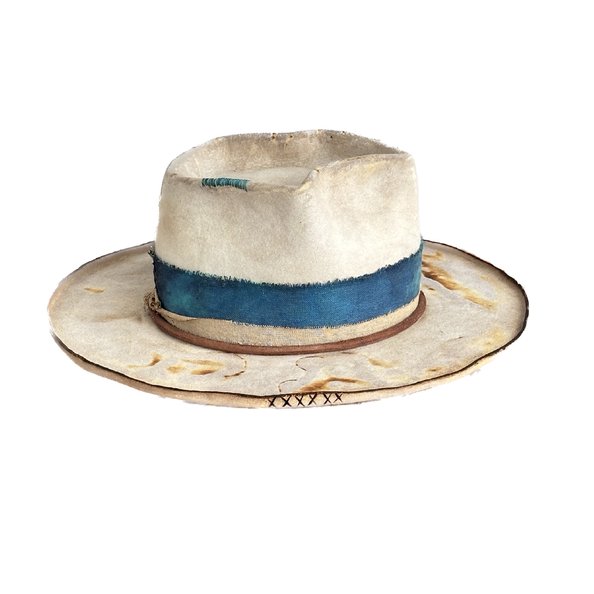 [Custom Handmade One of a kind hats]-[unisex fedora cowboy rare headwear felt hats]-[11.11HATS]