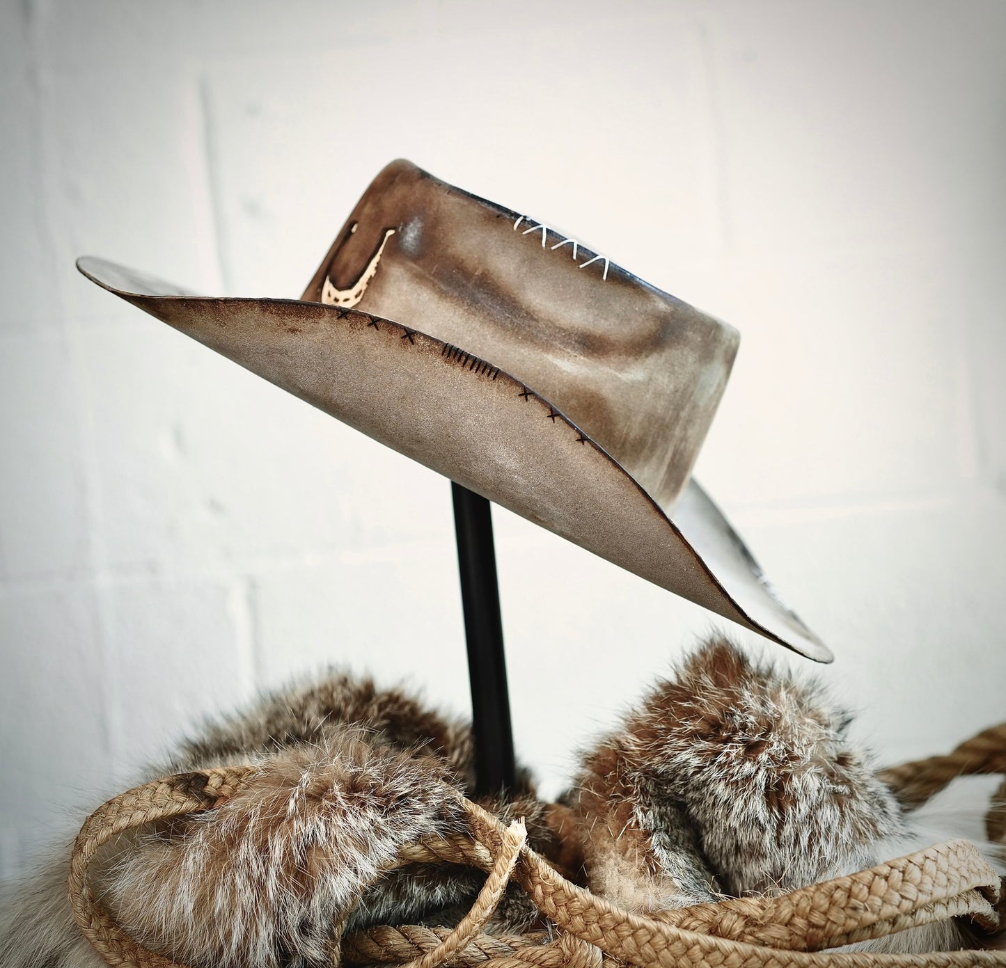 [Custom Handmade One of a kind hats]-[unisex fedora cowboy rare headwear felt hats]-[11.11HATS]