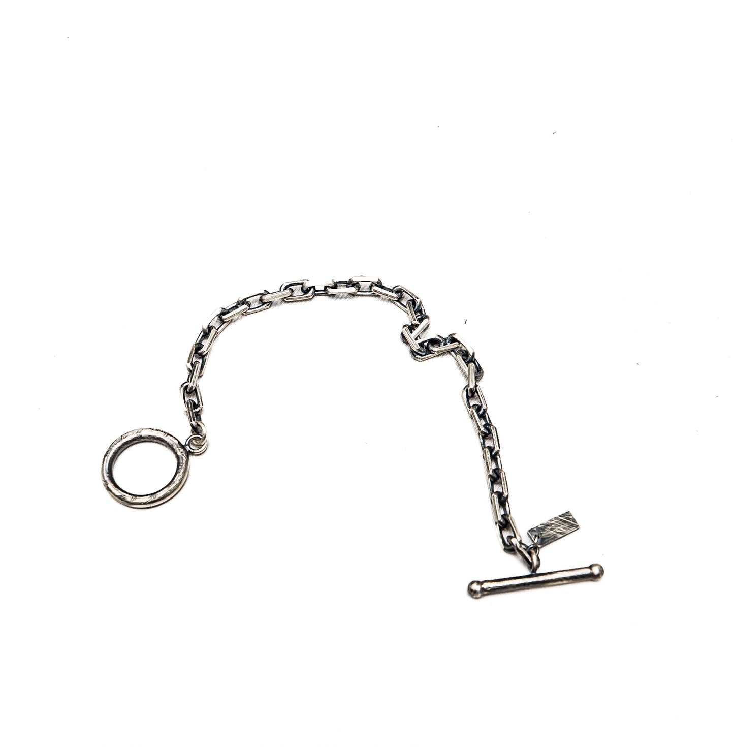 Oxidized 925 Sterling Silver Diamond Cut Oval Link Chain,