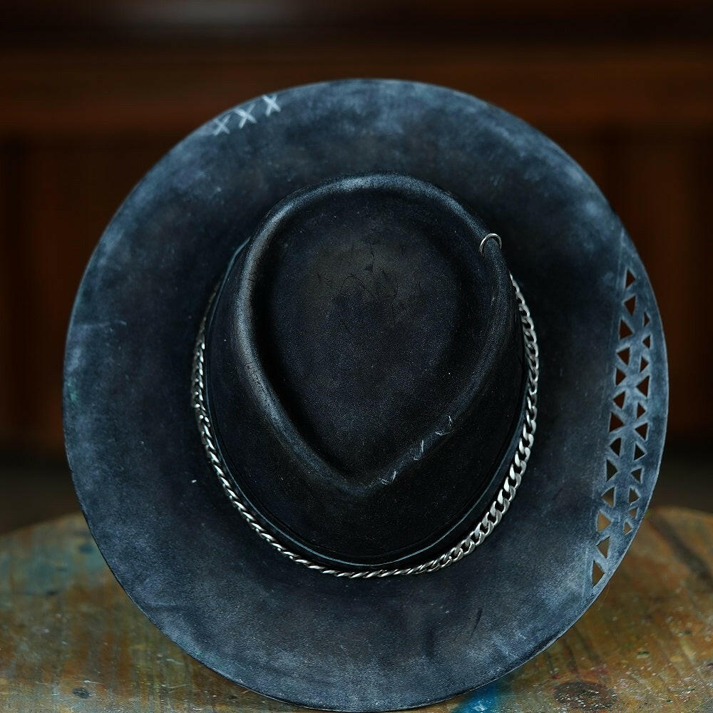 [Custom Handmade One of a kind hats]-[unisex fedora cowboy rare headwear felt hats]-[11.11HATS]