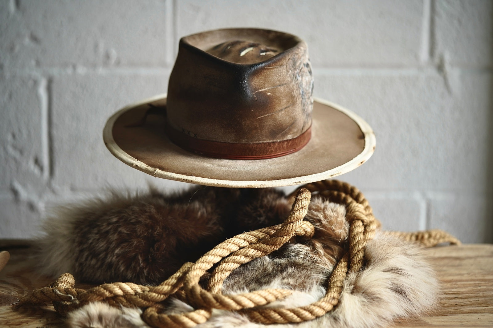 [Custom Handmade One of a kind hats]-[unisex fedora cowboy rare headwear felt hats]-[11.11HATS]