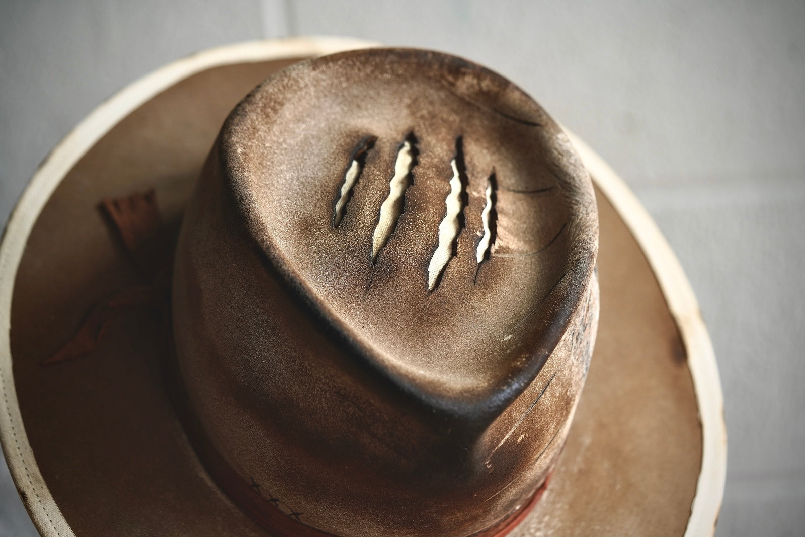 [Custom Handmade One of a kind hats]-[unisex fedora cowboy rare headwear felt hats]-[11.11HATS]