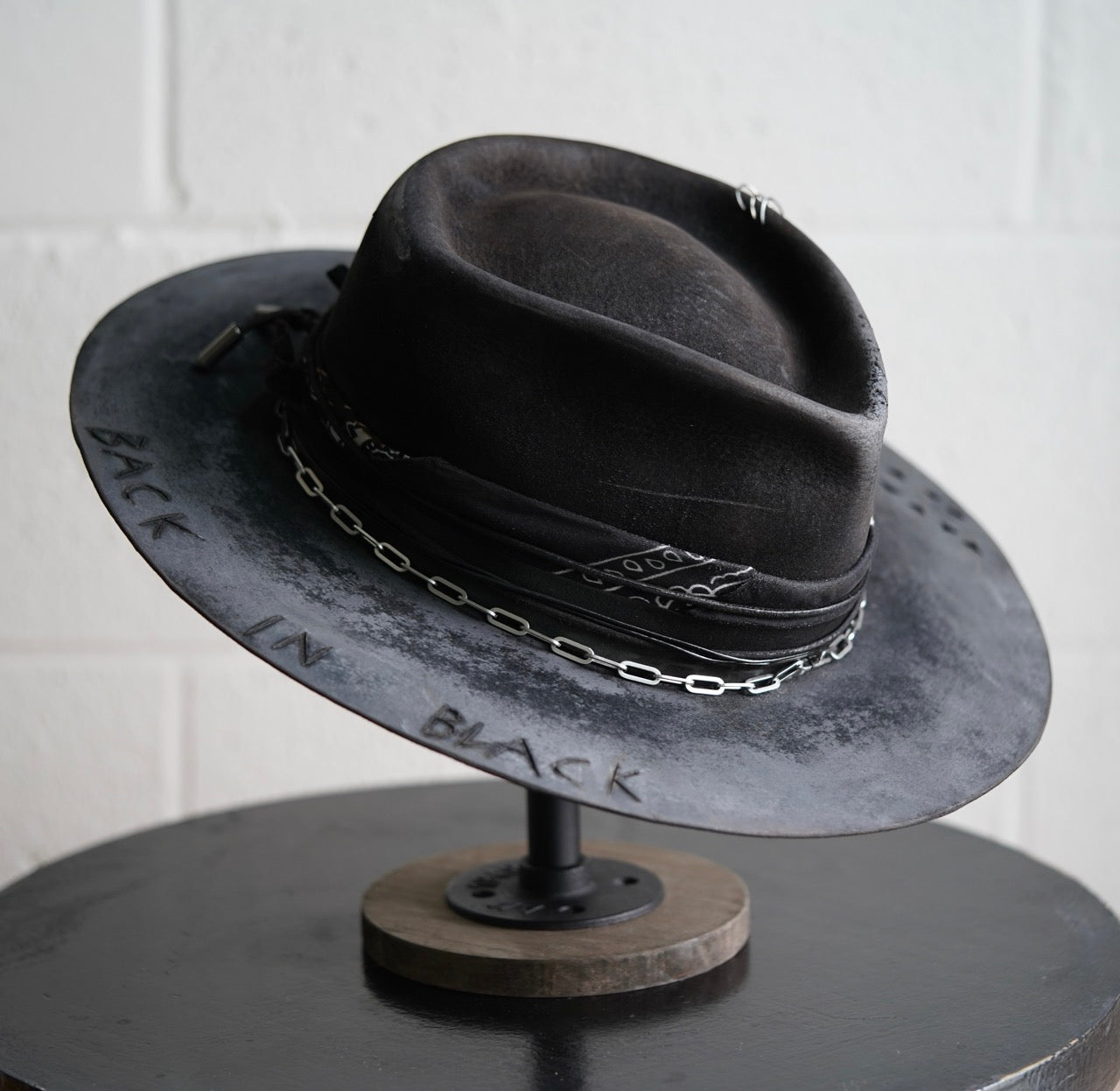 [Custom Handmade One of a kind hats]-[unisex fedora cowboy rare headwear felt hats]-[11.11HATS]