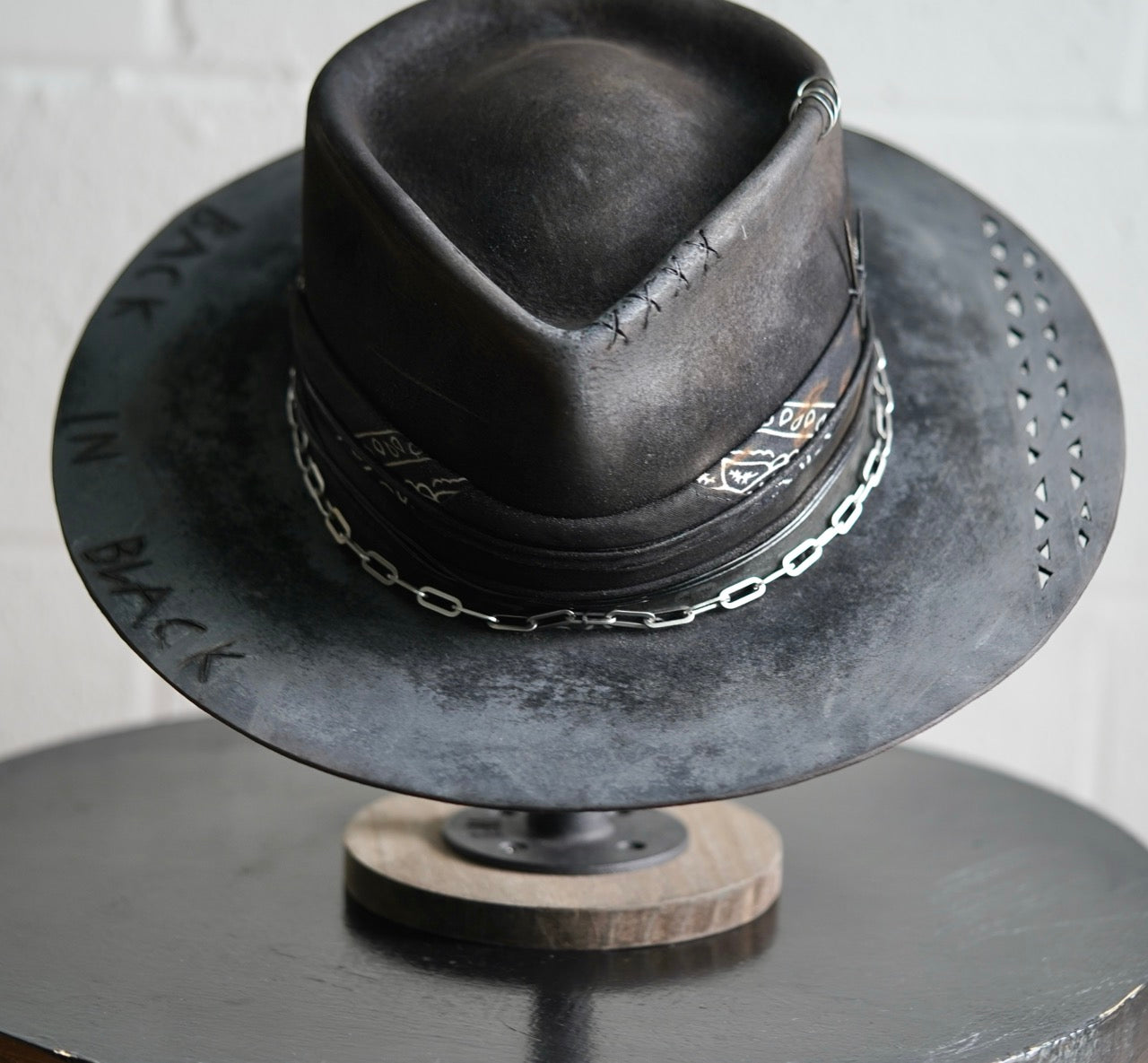 [Custom Handmade One of a kind hats]-[unisex fedora cowboy rare headwear felt hats]-[11.11HATS]