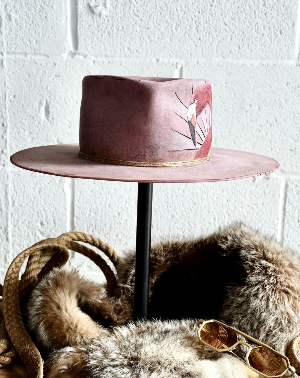 [Custom Handmade One of a kind hats]-[unisex fedora cowboy rare headwear felt hats]-[11.11HATS]