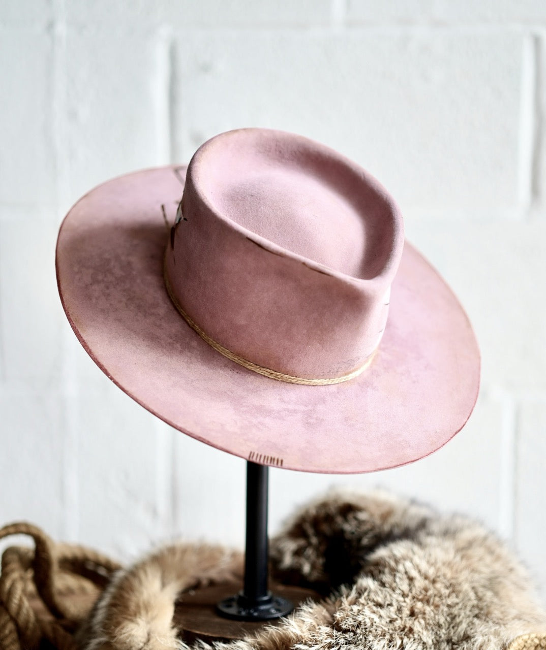 [Custom Handmade One of a kind hats]-[unisex fedora cowboy rare headwear felt hats]-[11.11HATS]