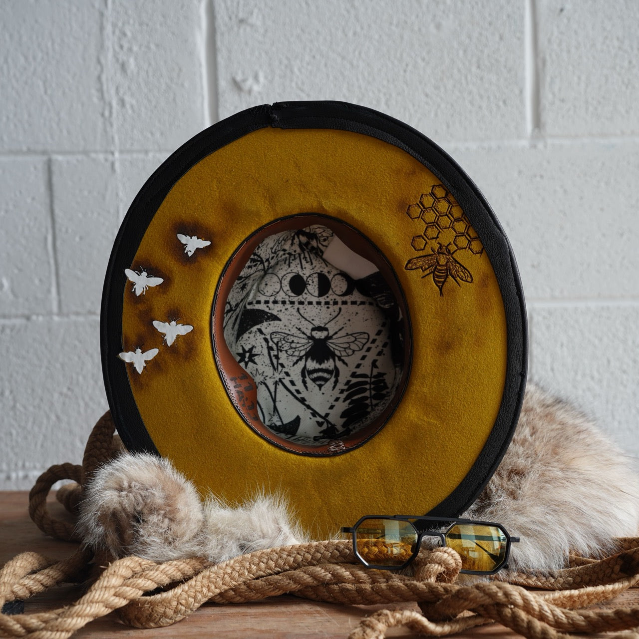 [Custom Handmade One of a kind hats]-[unisex fedora cowboy rare headwear felt hats]-[11.11HATS]