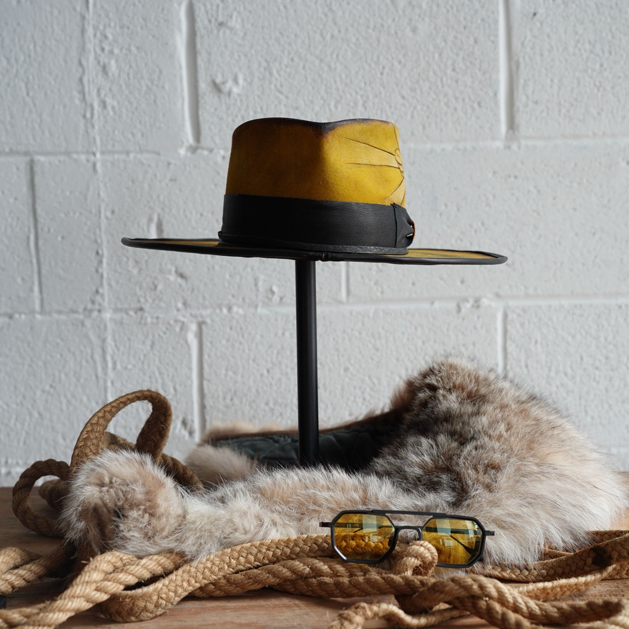 [Custom Handmade One of a kind hats]-[unisex fedora cowboy rare headwear felt hats]-[11.11HATS]