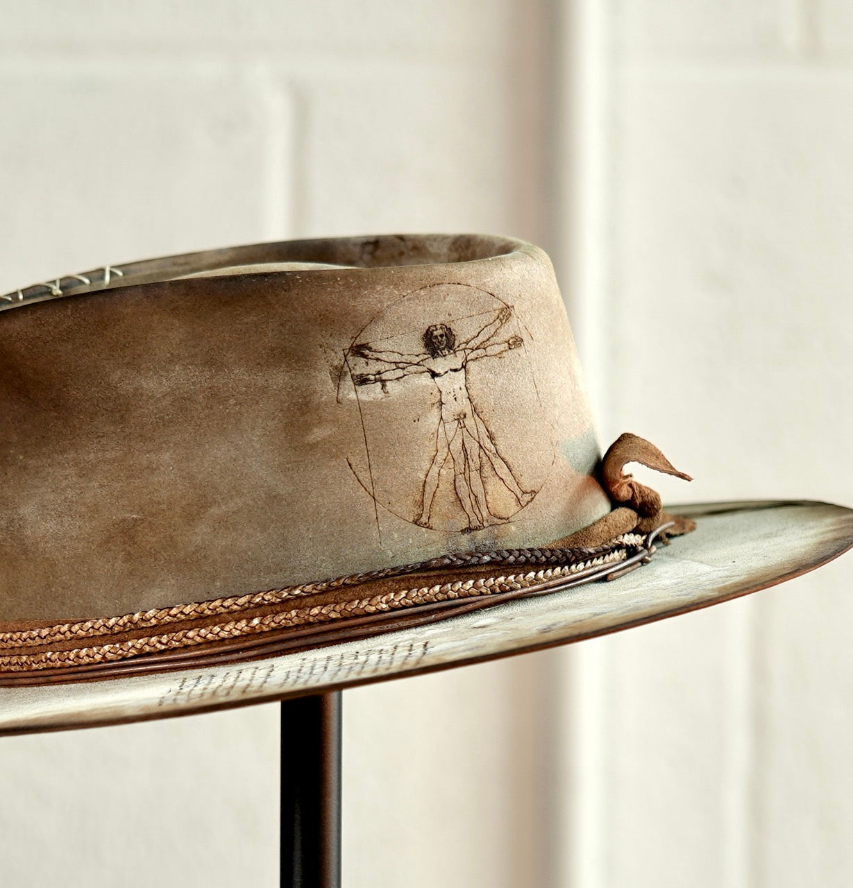 [Custom Handmade One of a kind hats]-[unisex fedora cowboy rare headwear felt hats]-[11.11HATS]