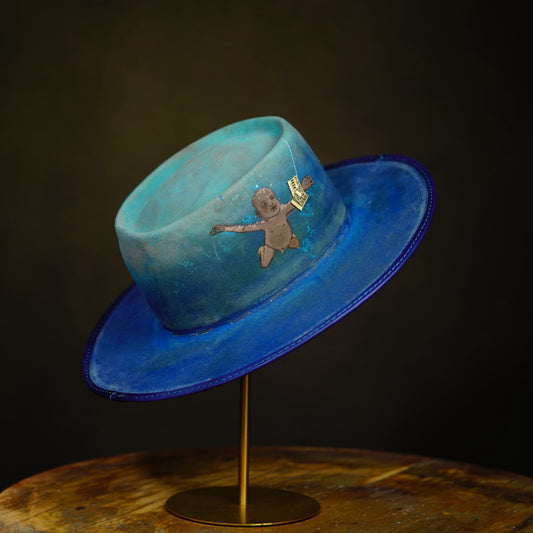 [Custom Handmade One of a kind hats]-[unisex fedora cowboy rare headwear felt hats]-[11.11HATS]