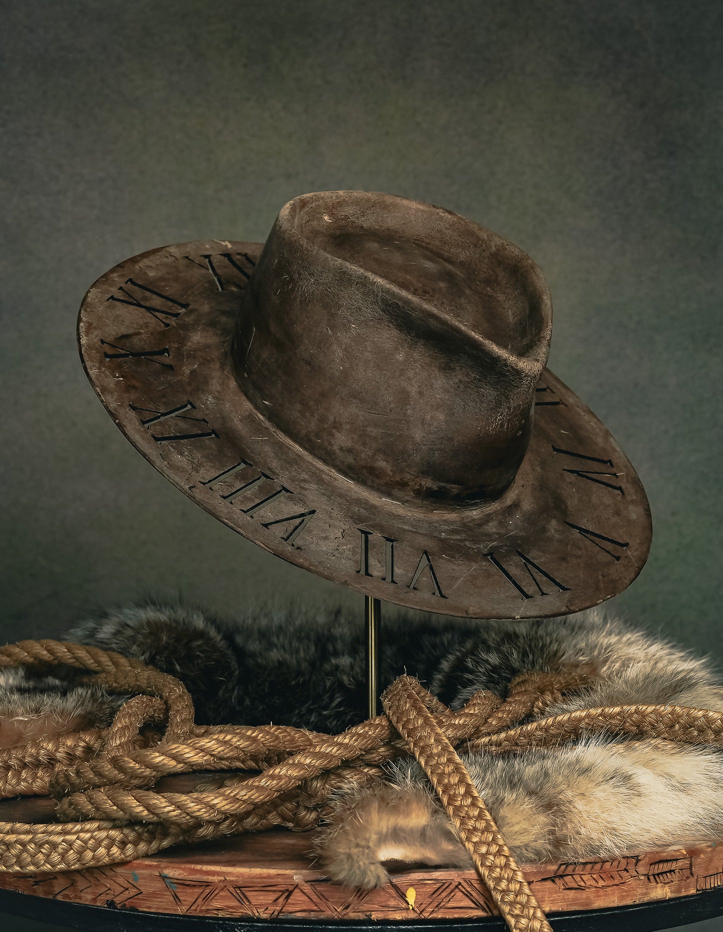 Rustic Clock Hat