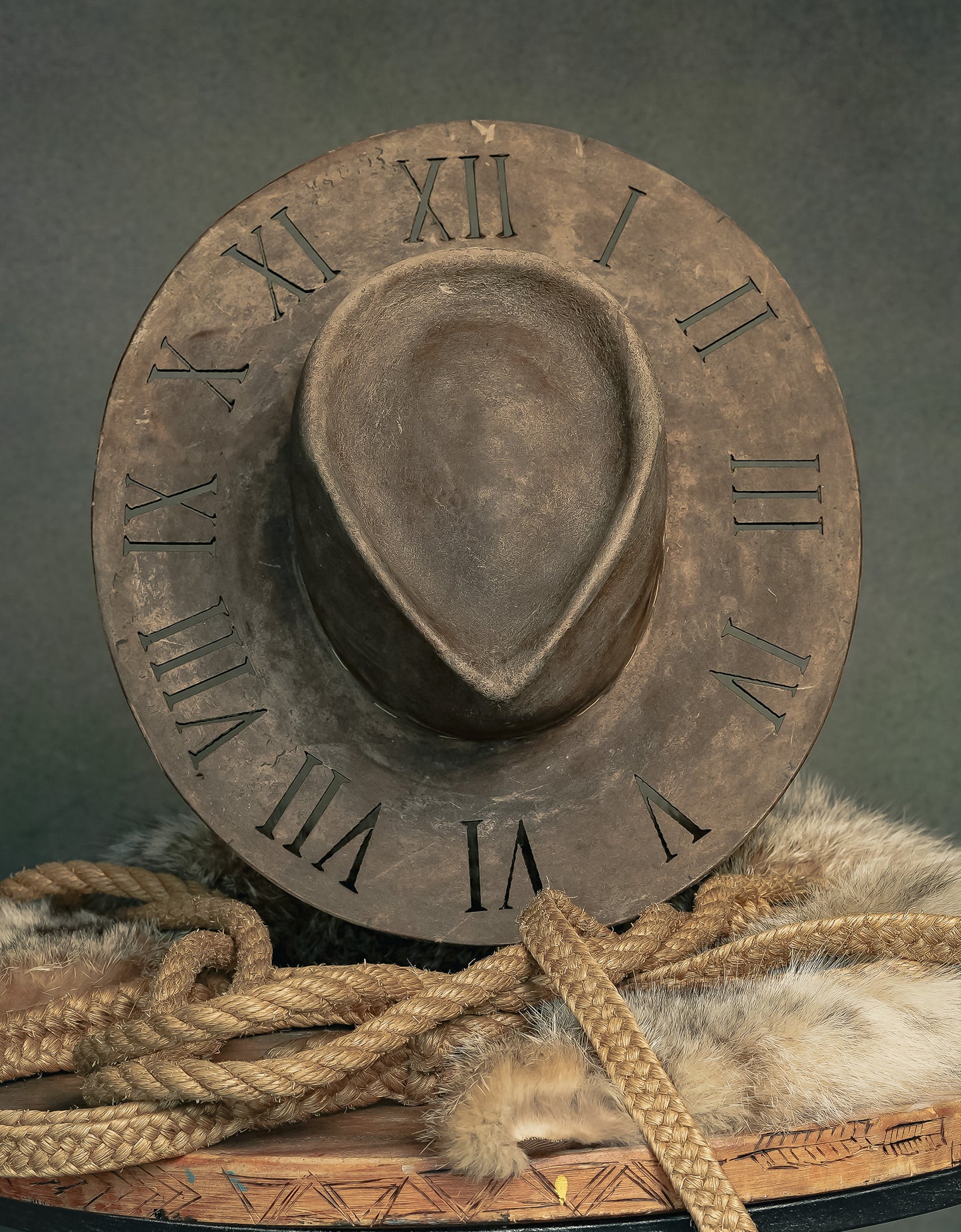 Rustic Clock Hat