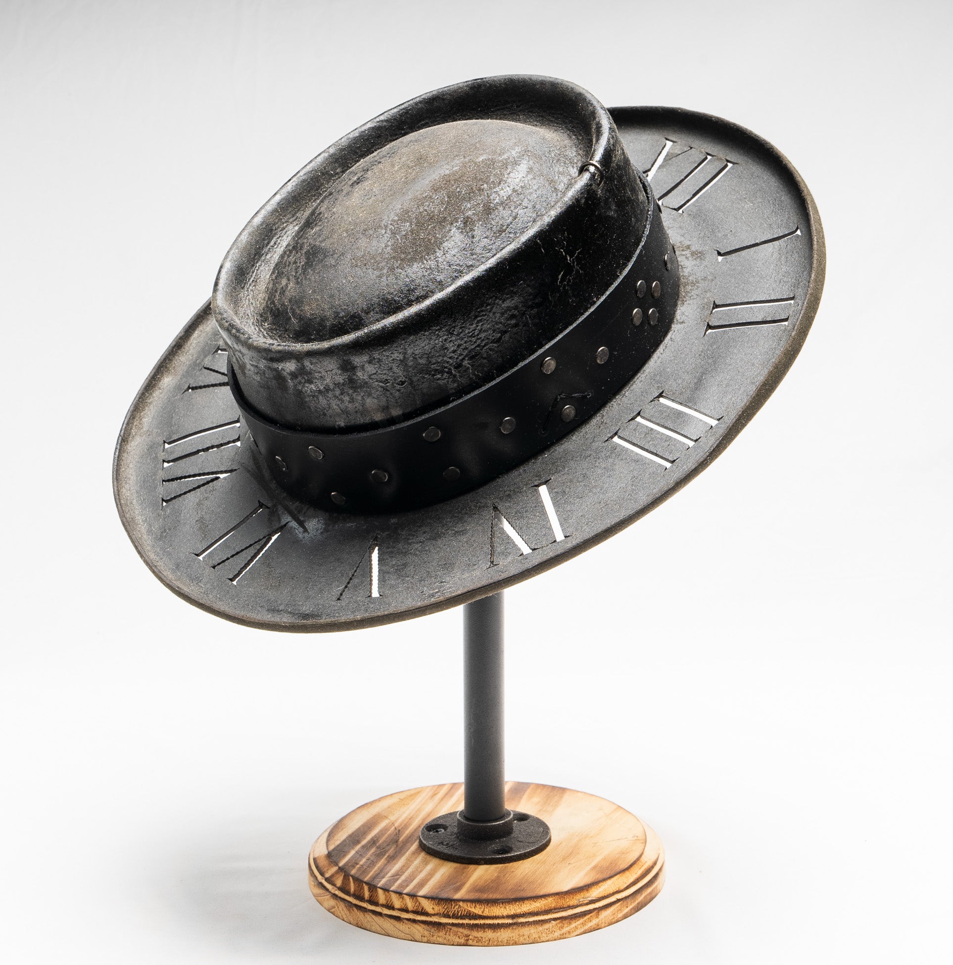 Custom Handmade Rare Distressed 11:11 Clock Hat | Roman Numerals – 11 ...