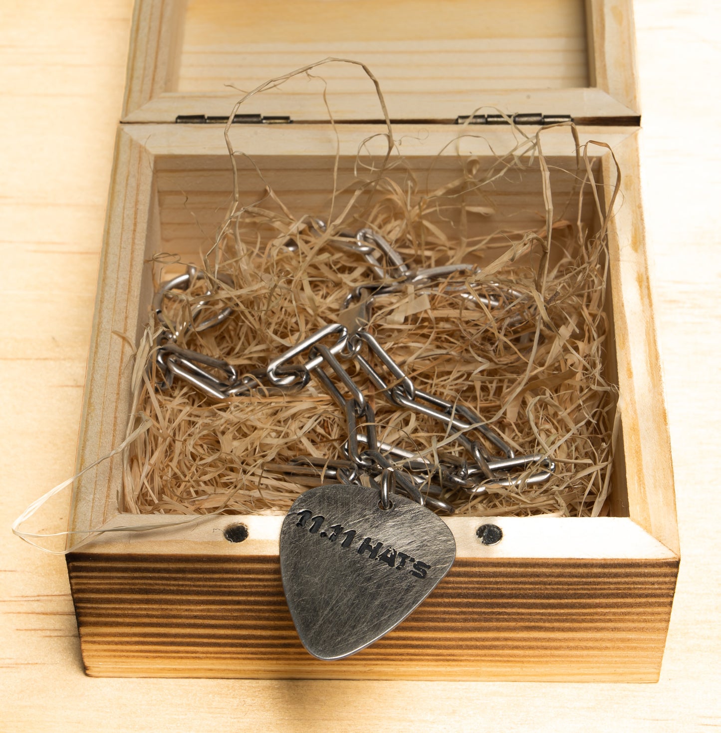 925 GUITAR PICK PAPERCLIP NECLACE