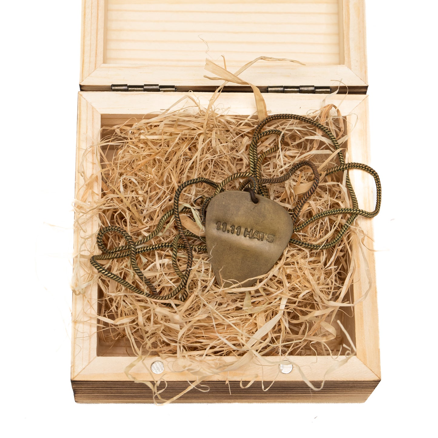 BRASS GUITAR PICK NECKLACE