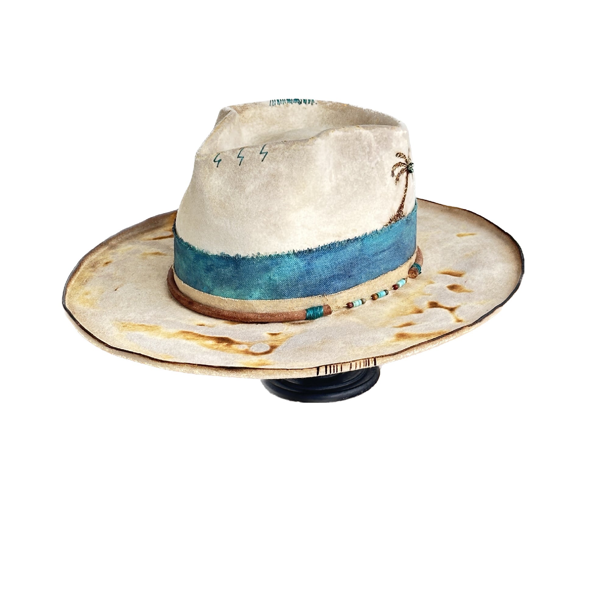 [Custom Handmade One of a kind hats]-[unisex fedora cowboy rare headwear felt hats]-[11.11HATS]
