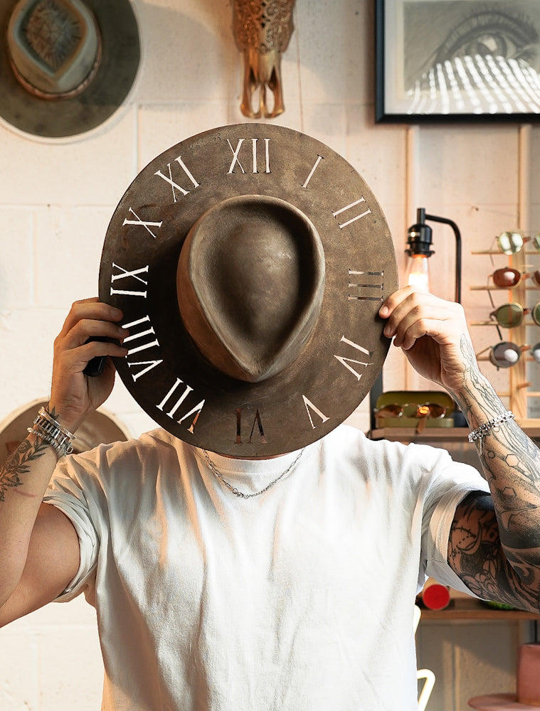 Rustic Clock Hat
